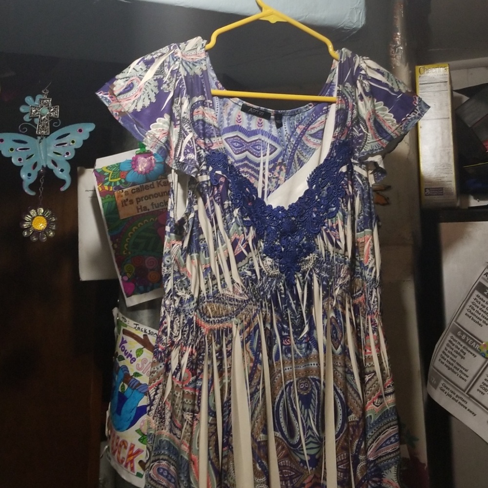 Apt 9 blue print dress